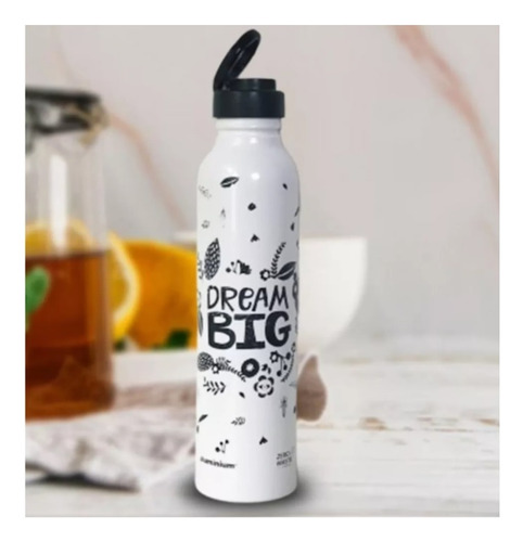 Botella Aluminio De Argentina Tapa Plastica Hermetica 500 Ml