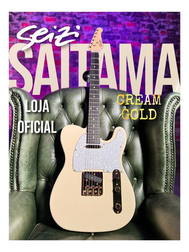 Guitarra Seizi Vintage Saitama Tl  Cream Gold