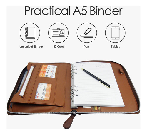 Folders, Currículum, Agenda, Bisofice, Con Cierre, Tamaño A5