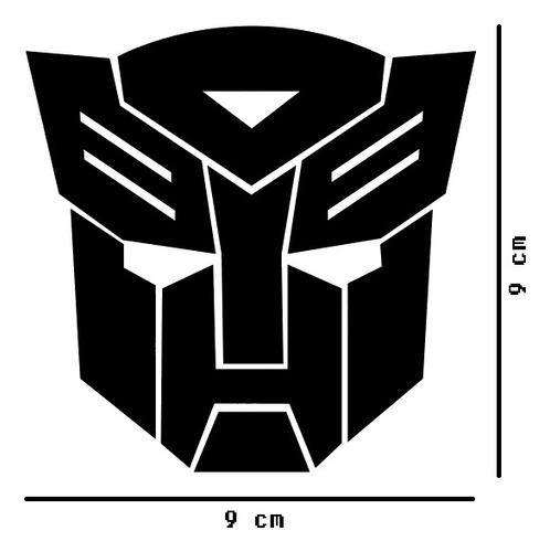 Sticker Vinil Transformers Logo 2 Pzs Black $135 Mikegamesmx