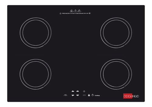 Estufa Inducción 4 Puestos Cookingo 220v Tamaño Xl