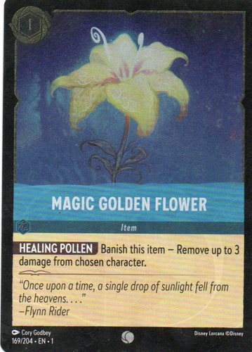 Magic Golden Flower Carta Lorcana Common Foil