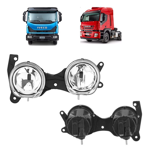 Farol Auxiliar Duplo Iveco Stralis Tector 2008 Á 2014