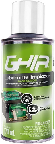 Limpiador Y Lubricante En Aerosol Ghia 170ml Con Silicon