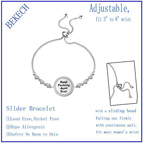 Bekech Pulsera Para Tía De Sobrina, Sobrino, La Mejor Tía Fo