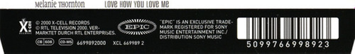 Cd Love How You Love Me (melanie Thornton) Estándar