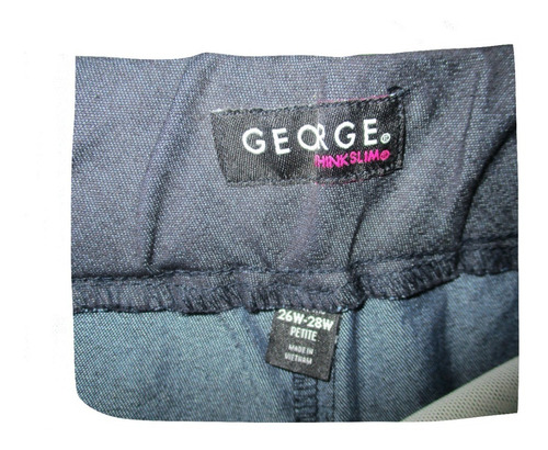 Pantalon Jeans Azul Mezclilla Dama Talla 4x (46/48) George