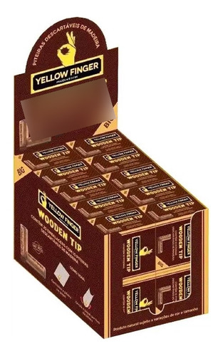 Piteira Para Cigarro Yellow Finger Madeira Big Com 20 Caixas