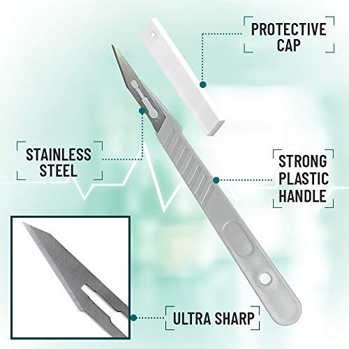 Disposable Scalpel 11 Disposable Dermaplaning Blades Wi...