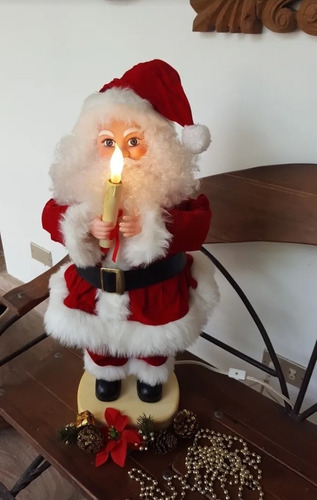 Figura Navideña De Santa Claus Con Movimiento Eléctrico 