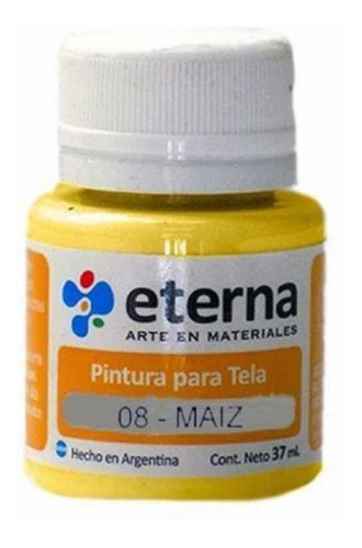 Pinturas Para Tela 37 Ml Eterna En La Plata Color Del Óleo 08 Maíz