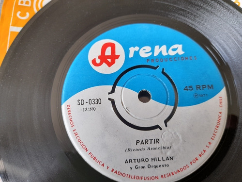 Vinilo Single De Arturo Millan Partir (x148)