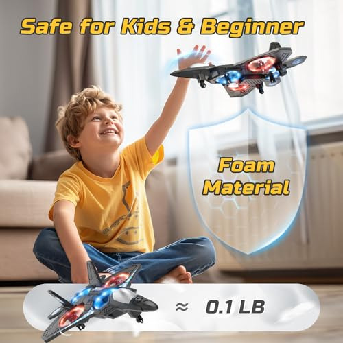 Drone Rc Para Niños, Helicóptero Con Luz Y Vuelo Automático