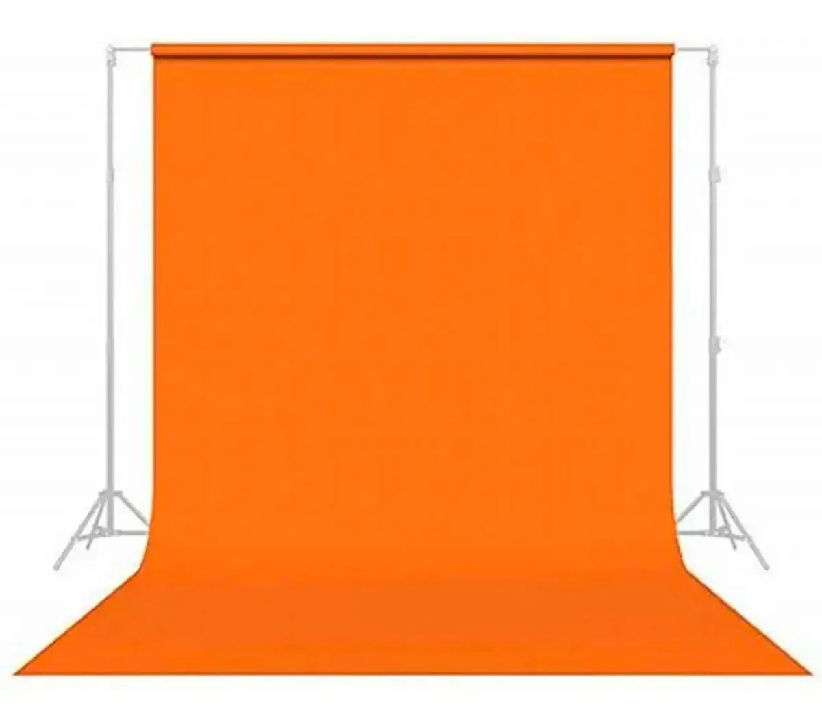 Tecido Chroma Key Fundo Fotografico 3,00 X 1,90 Metros Laranja