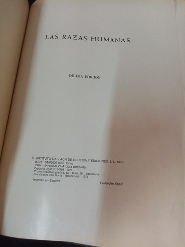 Enciclopedia Las Razas Humanas, Orígenes Asia Y Oceanía (Usado)