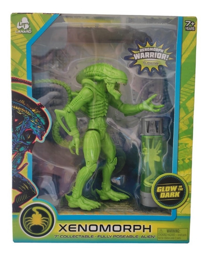 Alien Xenomorph Warrior Glow In The Dark Aliens Lanard