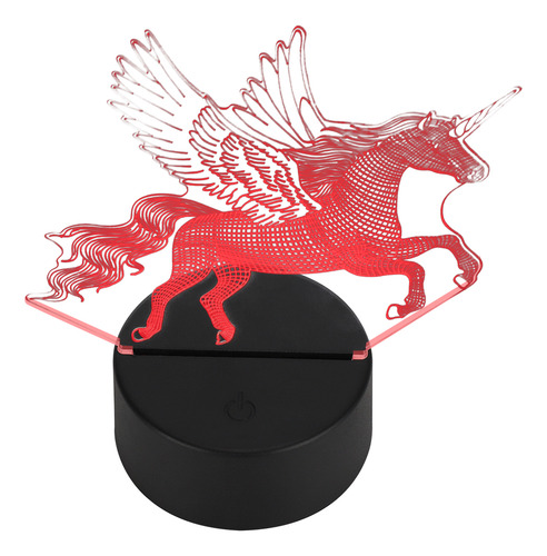 Regalo De Mesa Táctil Led Usb Tipo 3d Unicorn Night