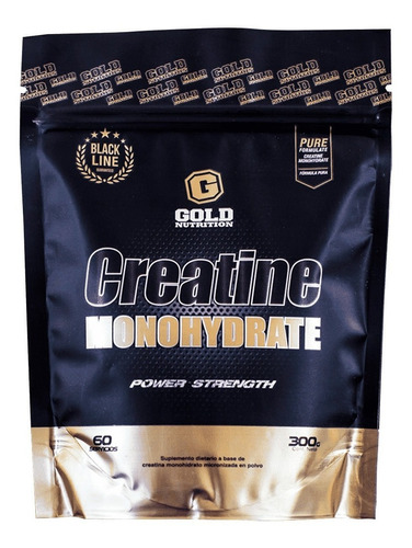 Creatina Monohidratada Gold Nutrition 300gr Masa Muscular