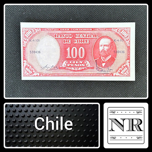 Chile - 100 Escudos - Año 1961 - P #127 - Silva Barcelo