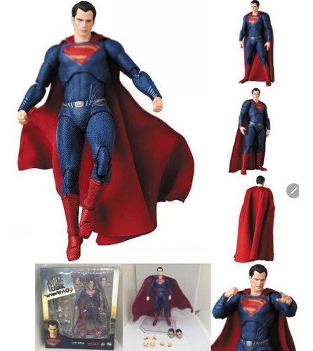 Mafex 057 Dc Comics Justice League Superman Figura Modelo 