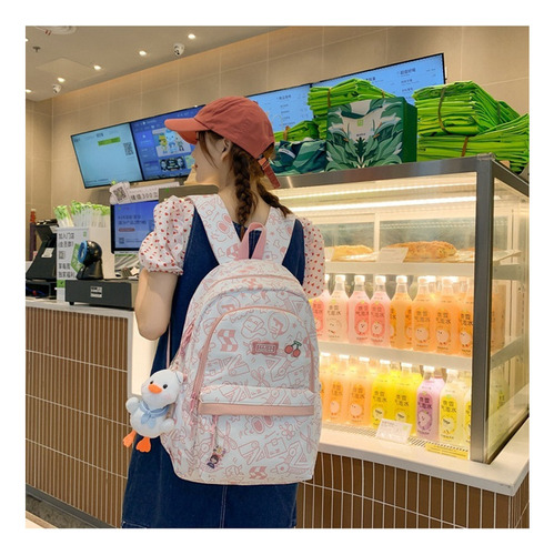 Linda Mochila Simple Y Fresca For Estudiantes De Secundaria