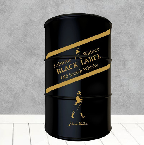 Adesivo Johnnie Walker Black Label Tambor Tonel Barril 200l