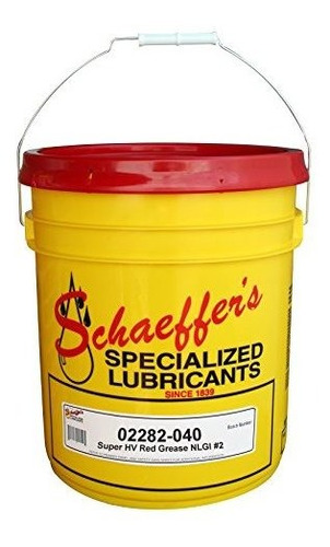 Schaeffer Manufacturing Co. ******* Super Hv Grease Red, NLG