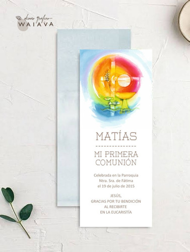 Imagen 6 de 9 de Tarjetas Primera Comunión Nenes Señalador X 3u
