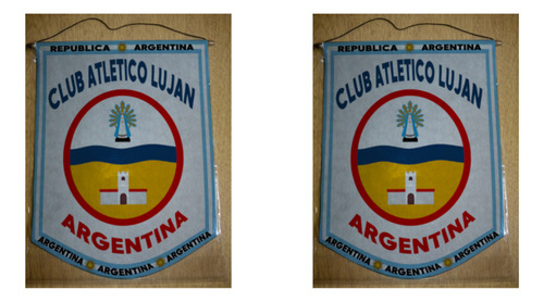 Banderin Grande 40cm Club Atletico Lujan