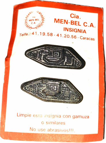 Insignia De Blindados Campaña Par