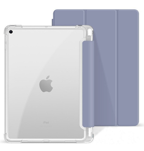 Capa iPad 9 Geração Suporte Pencil Auto Hibernação Prática Cor Lilás