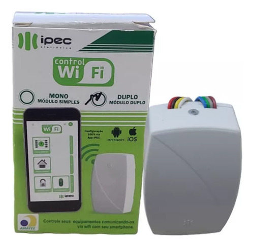Modulo Control Wifi Duplo Portão Alarme App No Celular Ipec