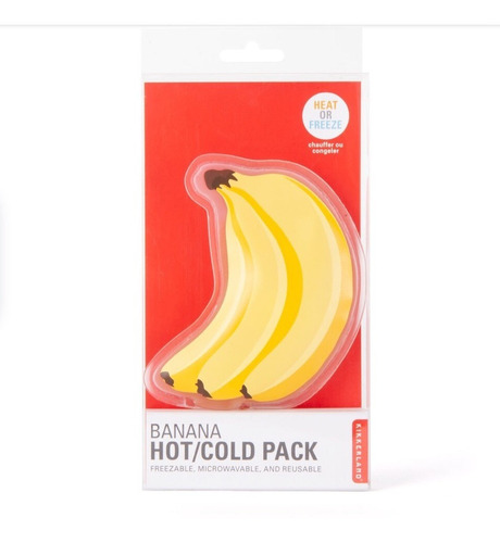 Bolsa De Gel Frío/caliente Forma De Platano Pack  6 Unidades