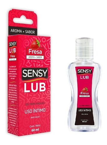 Lubricante Comestible Sensy Lub Con Aroma Y Sabor 60 Ml