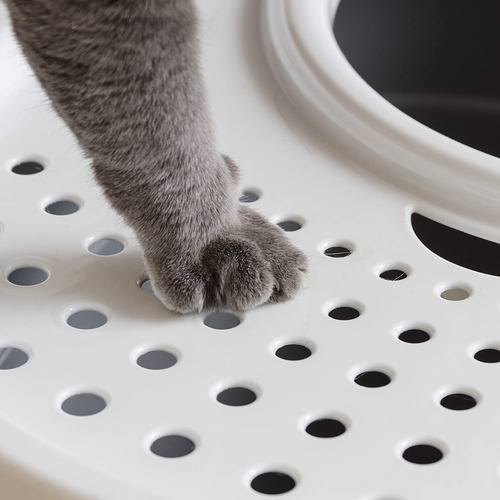 Imagen 5 de 9 de Arenero Para Gatos Cerrado Iris Usa Grande Cubierto Curvado