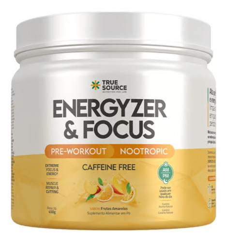 Energyzer E Focus 360g True Source Pré-treino Foco E Energia