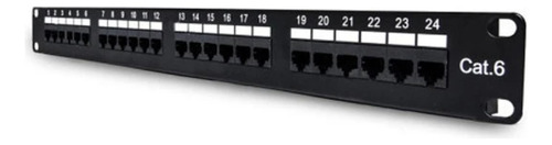 Patch Panel Cat6 24 Puertos 19 1u Montaje Utp