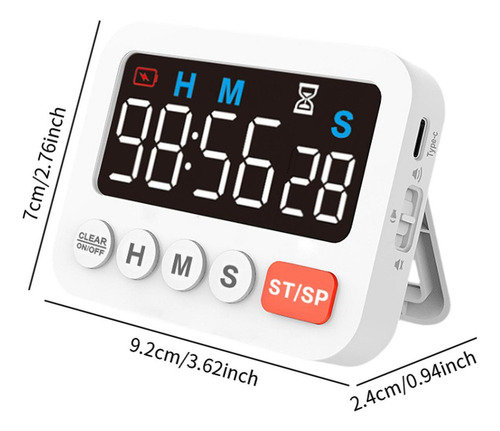 Temporizador De Cocina, Reloj De Cronómetro, Temporizador