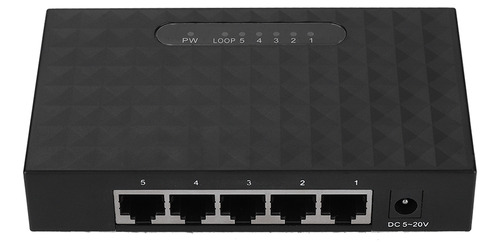 Adaptador Lan Ethernet De 5 Puertos Fast Gigabit Hub De 10/1