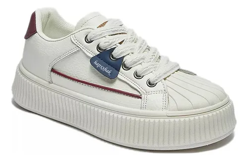 comprar Zapatos Dama Plataformas Casual Tenis Blancos Mujer Moda