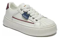 Comprar Zapatos Dama Plataformas Casual Tenis Blancos Mujer Moda