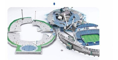 3D Manchester City Replica Estadio Etihad estadio de fútbol Puzzle 130 piezas 