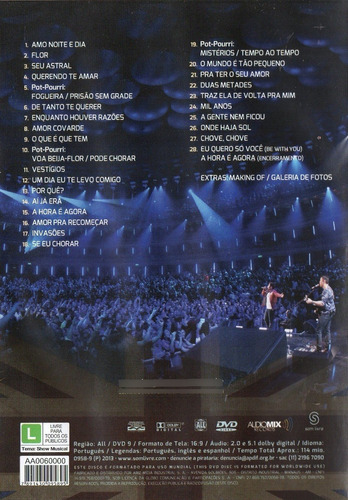 Dvd Jorge & Mateus - Live At The Royal Albert Hall (Usado)