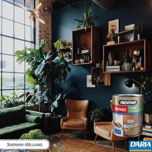 Barniz Secado Rápido Rexpar Fast -agua Satinado 4lt Interior