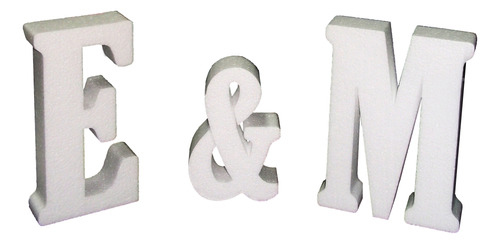 Letras De Telgopor 30 X 2 Cm Pack 3 Unidades Alta Densidad