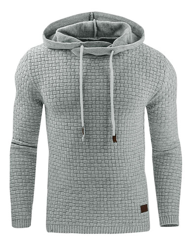 Sudadera De Hombre Gym De Manga Larga Con Cordón Y Capucha A