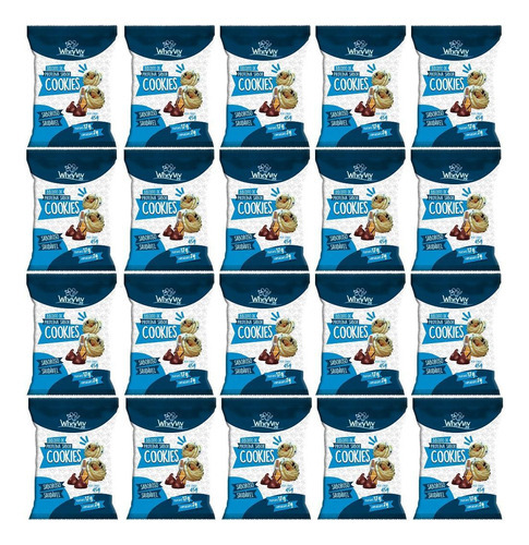20x Biscoito De Cookies Fit - Wheyviv - 45g