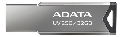 Memoria USB Adata UV250 AUV250-32G-RBK 32GB 2.0 plateado