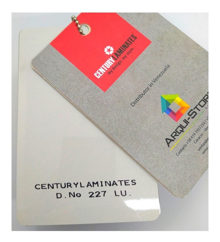 Laminado Century Gris Cristal 227 Lu - Formica Alto Brillo