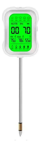 Medidor De Suelo 7 En 1 - Ph, Temperatura, Nutrientes Blanco